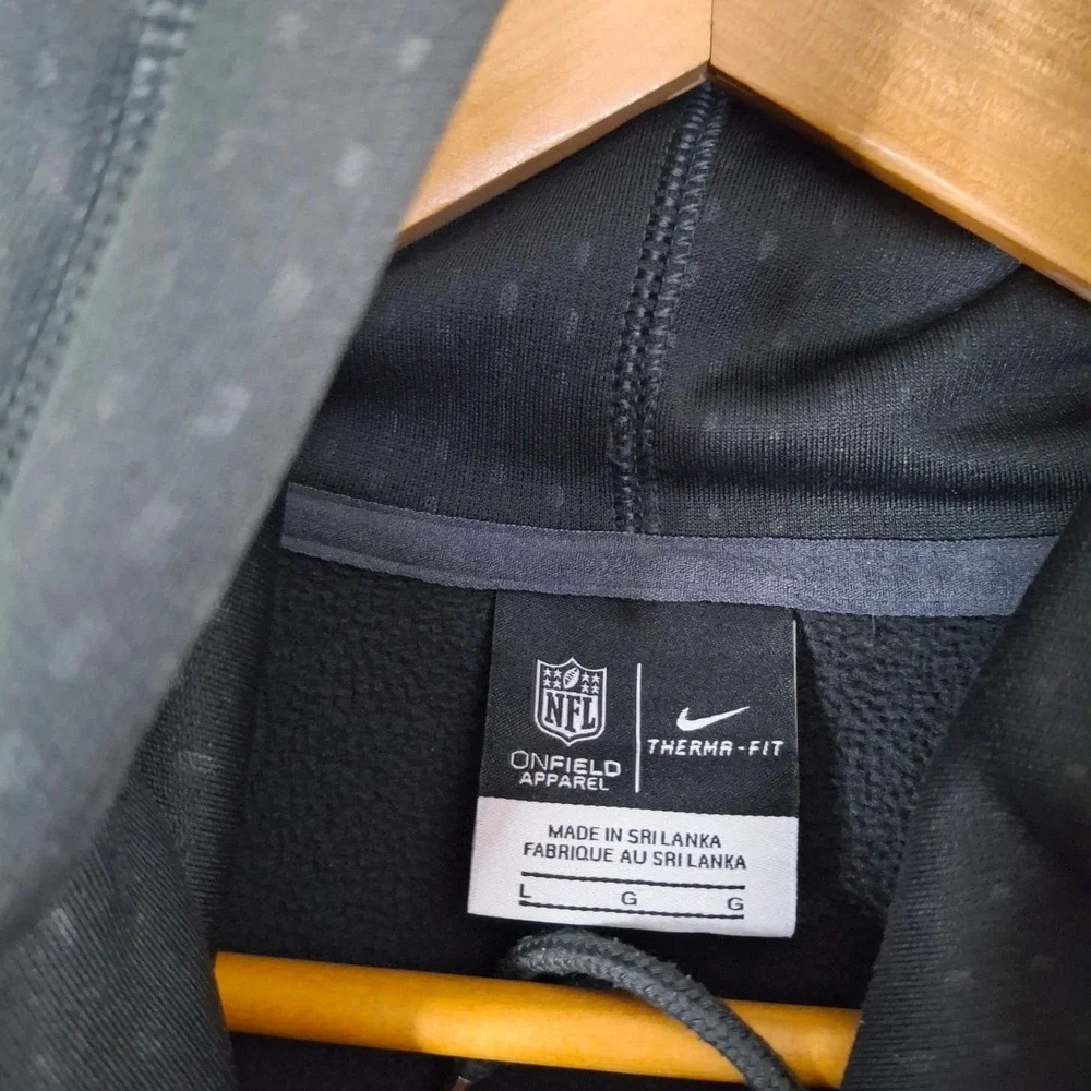 Nike Jacksonville Jaguars Hoodie Mens Large Charcoal Gray Therma-FIT Pullover